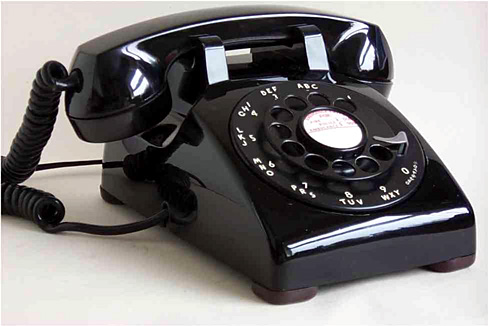 An old styled telephone